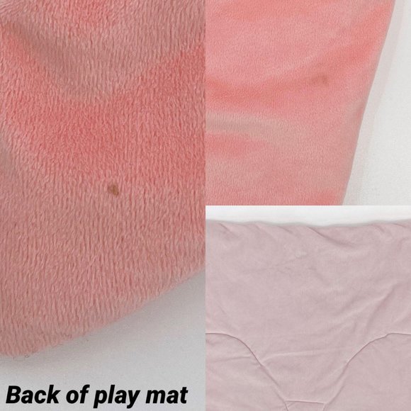 SOLD Cloud Island Baby Pink Plush Owl Play Mat - Picture 5 of 5